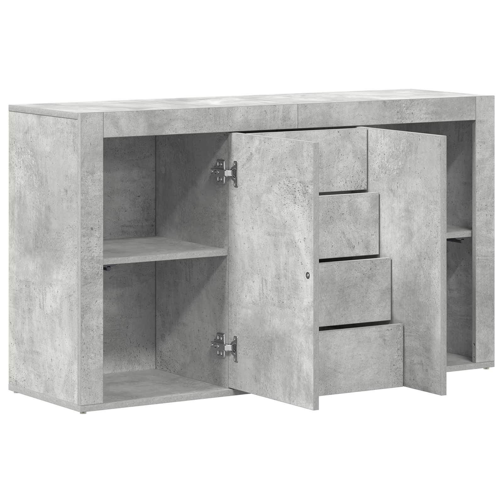 Buffet Gris béton 120 x 36 x 69 cm Bois d'ingénierie