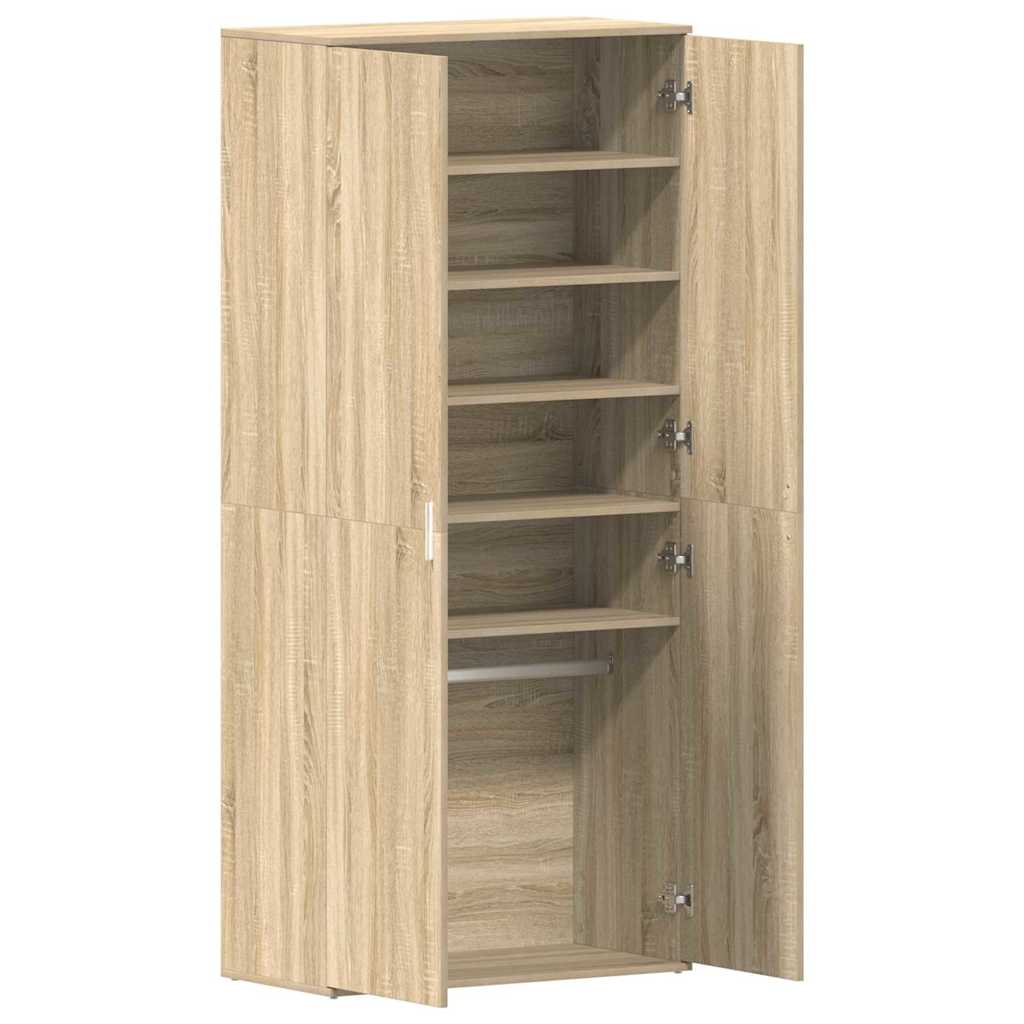Cabinet à chaussures Marron 80 x 39 x 180 cm Bois d'ingénierie - XIOS