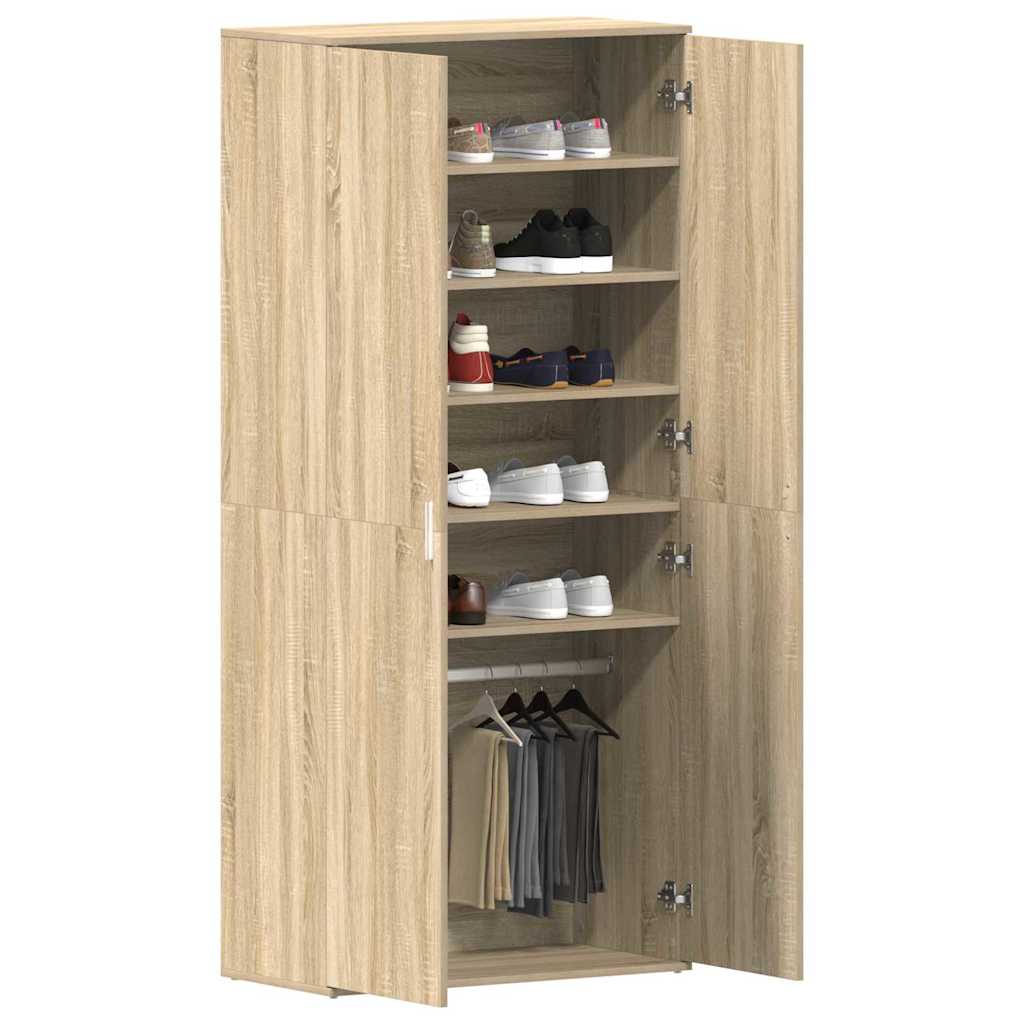 Cabinet à chaussures Marron 80 x 39 x 180 cm Bois d'ingénierie - XIOS