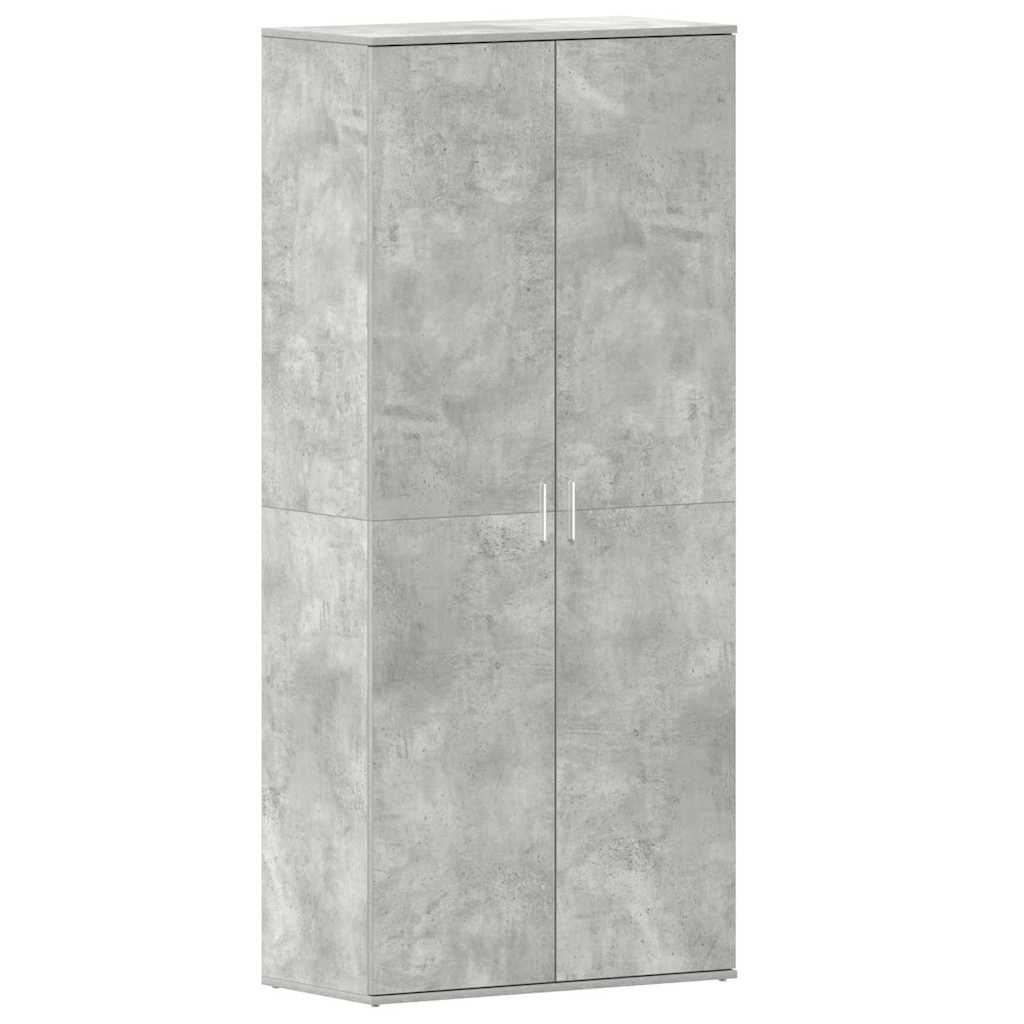Cabinet à chaussures Gris 80 x 39 x 180 cm Bois d'ingénierie - XIOS