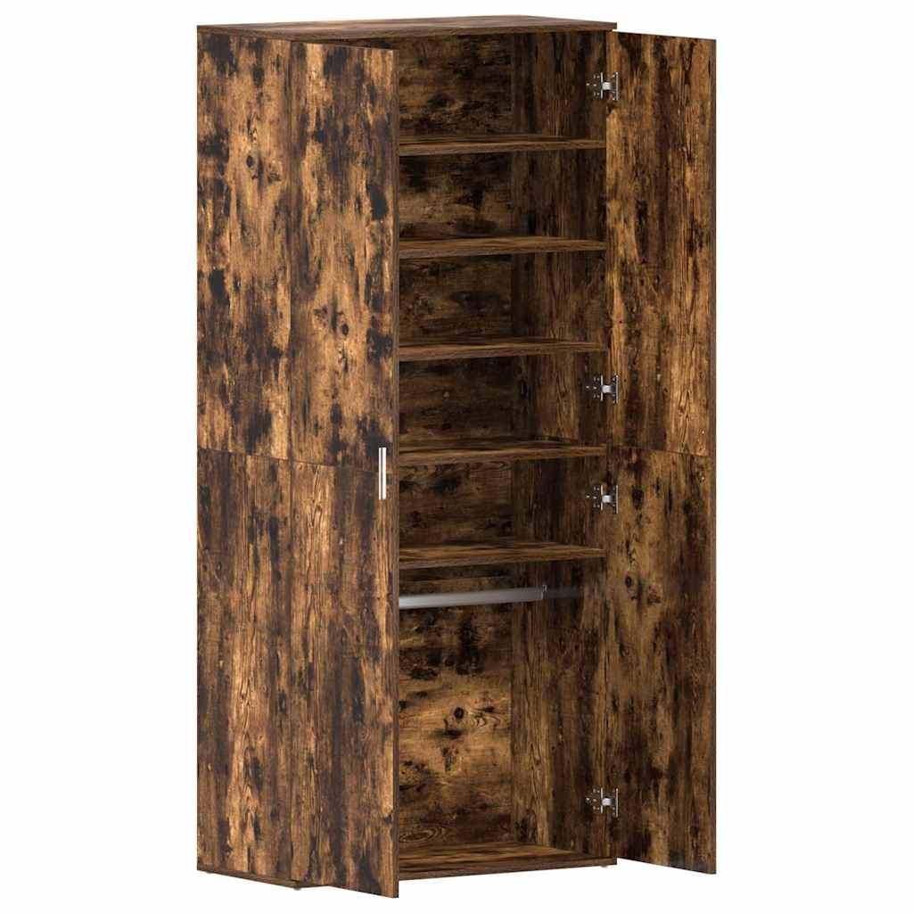 Cabinet à chaussures Marron 80 x 39 x 180 cm Bois d'ingénierie - XIOS