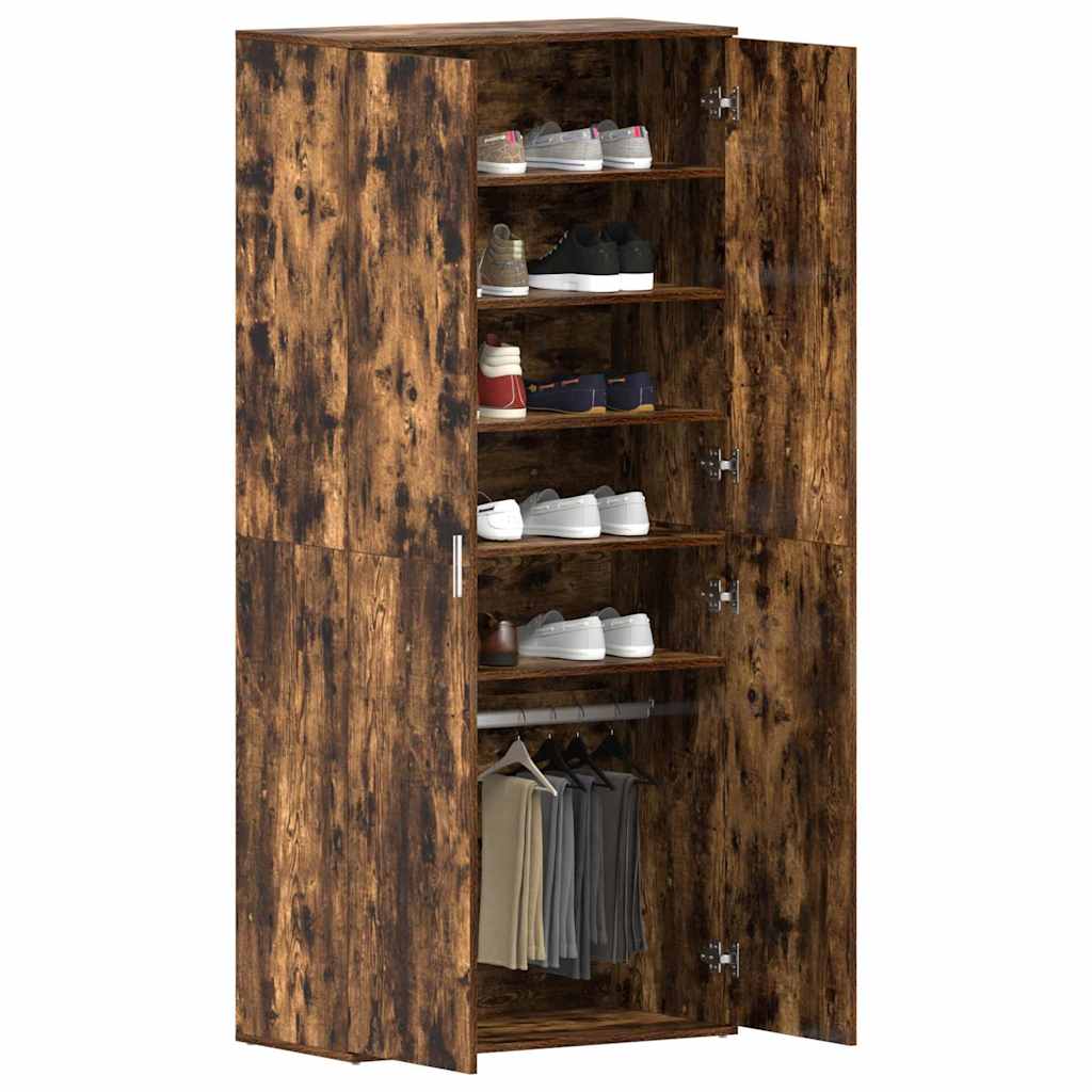 Cabinet à chaussures Marron 80 x 39 x 180 cm Bois d'ingénierie - XIOS