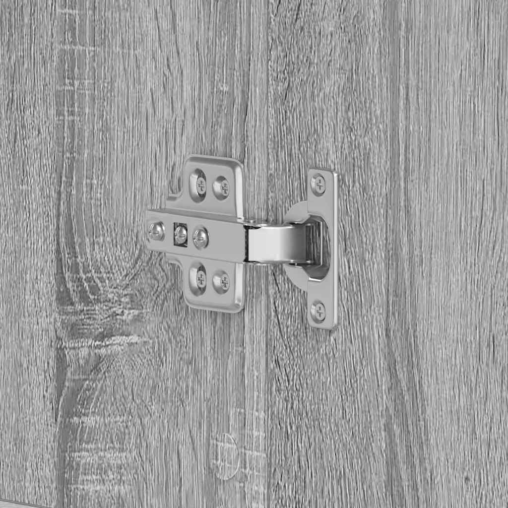 Cabinet à chaussures Gris 80 x 39 x 180 cm Bois d'ingénierie - XIOS