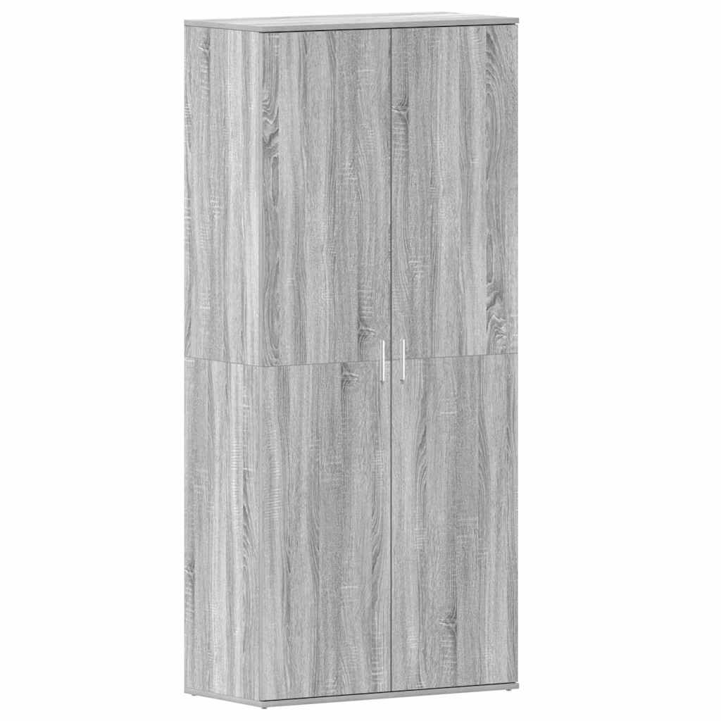 Cabinet à chaussures Gris 80 x 39 x 180 cm Bois d'ingénierie - XIOS
