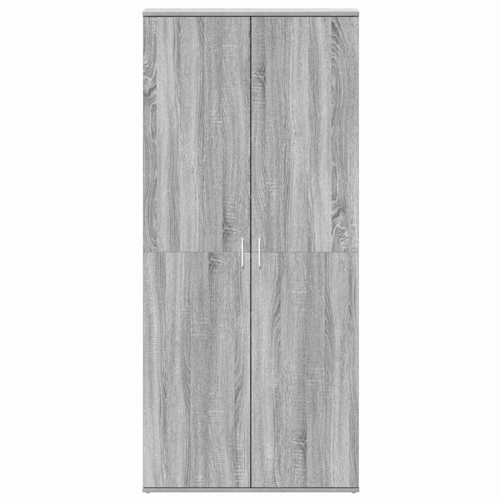 Cabinet à chaussures Gris 80 x 39 x 180 cm Bois d'ingénierie - XIOS