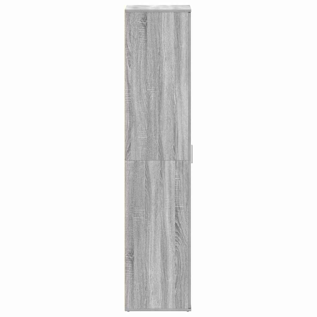 Cabinet à chaussures Gris 80 x 39 x 180 cm Bois d'ingénierie - XIOS