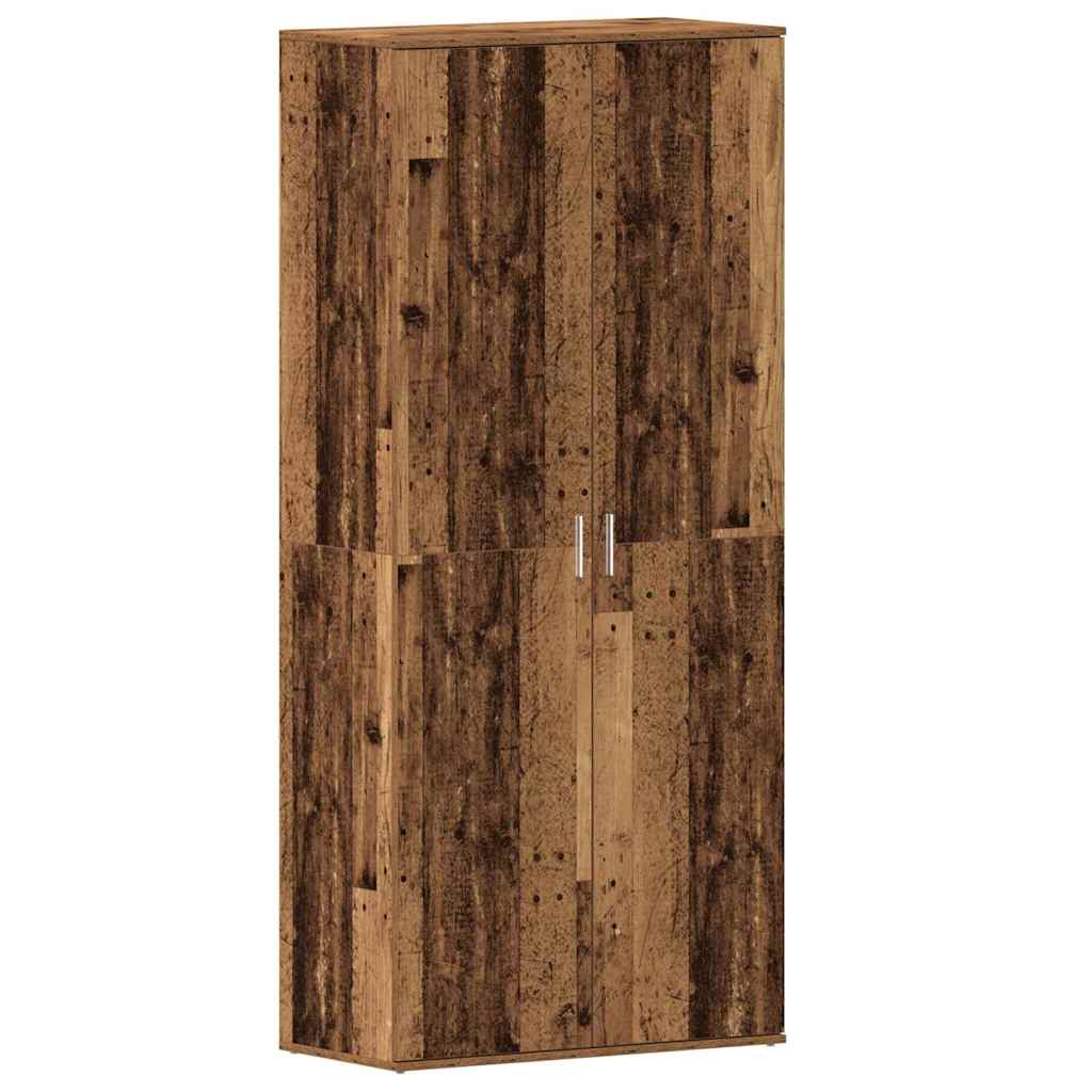 Cabinet à chaussures Marron 80 x 39 x 180 cm Bois d'ingénierie - XIOS