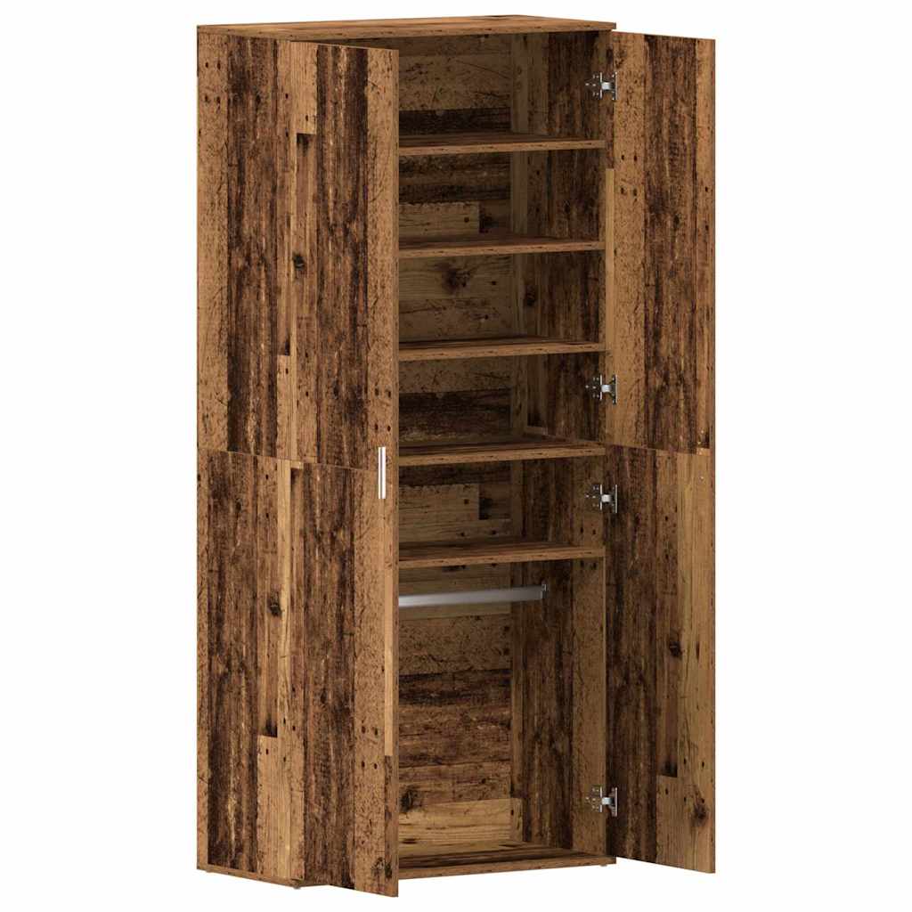 Cabinet à chaussures Marron 80 x 39 x 180 cm Bois d'ingénierie - XIOS