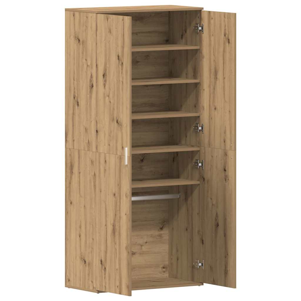 Cabinet à chaussures Marron 80 x 39 x 180 cm Bois d'ingénierie - XIOS