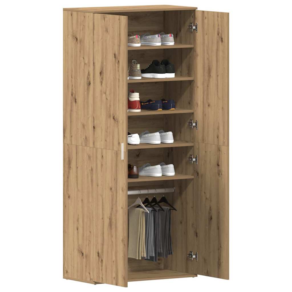 Cabinet à chaussures Marron 80 x 39 x 180 cm Bois d'ingénierie - XIOS