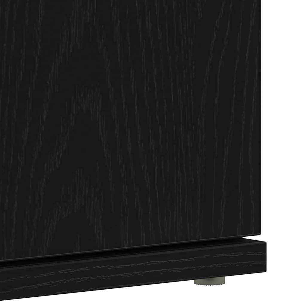 Cabinet à chaussures Noir 80 x 39 x 180 cm Bois d'ingénierie - XIOS