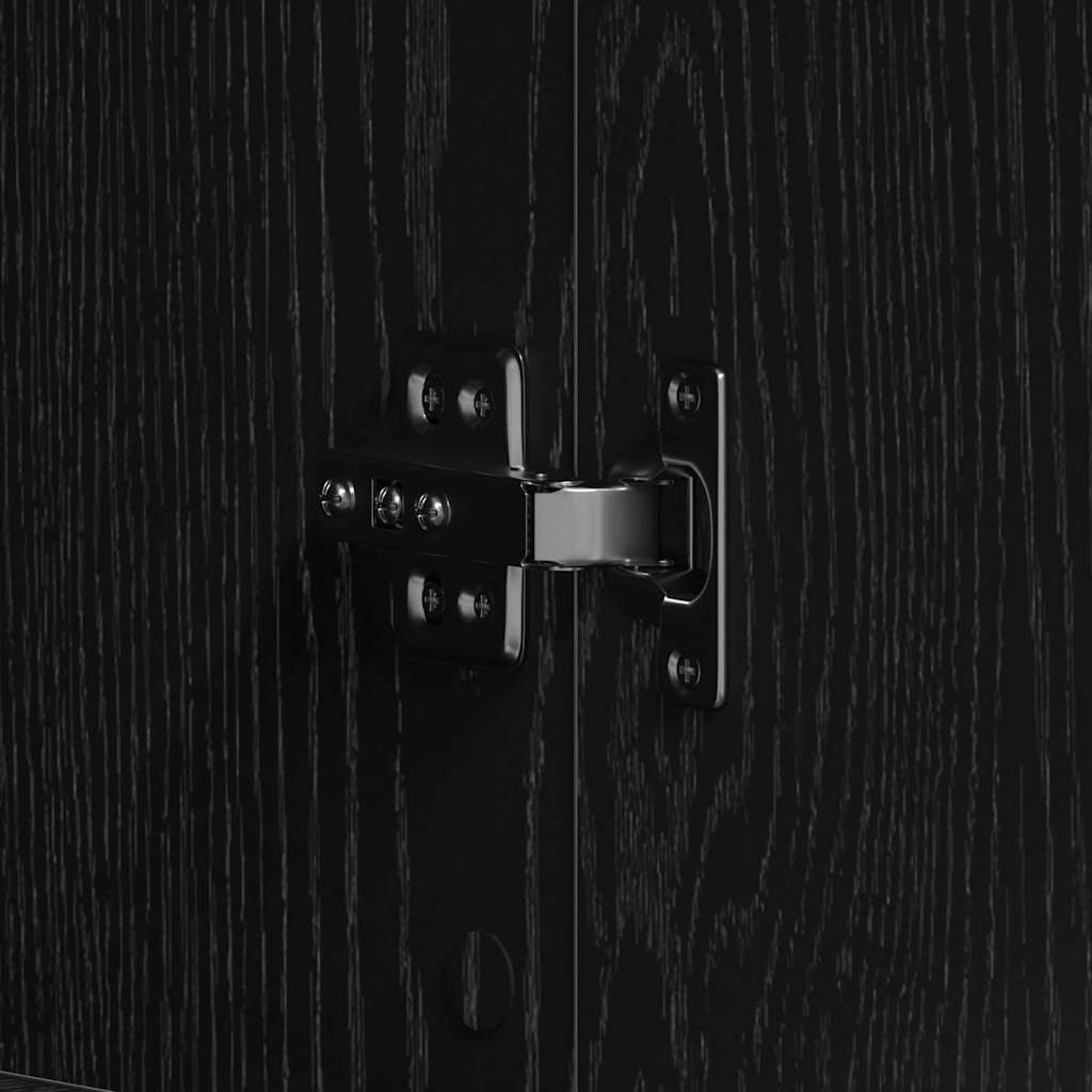 Cabinet à chaussures Noir 80 x 39 x 180 cm Bois d'ingénierie - XIOS