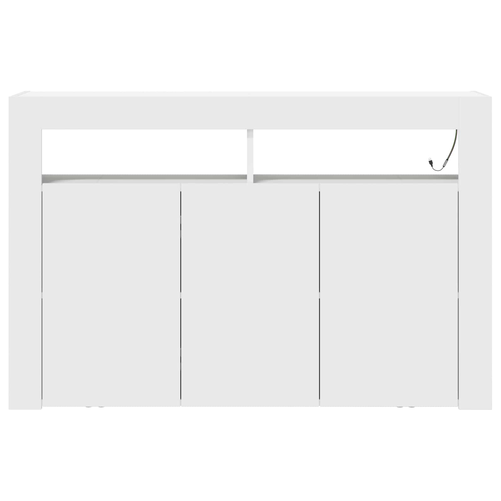 Buffet Blanc 116 x 30 x 75 cm Bois d'ingénierie