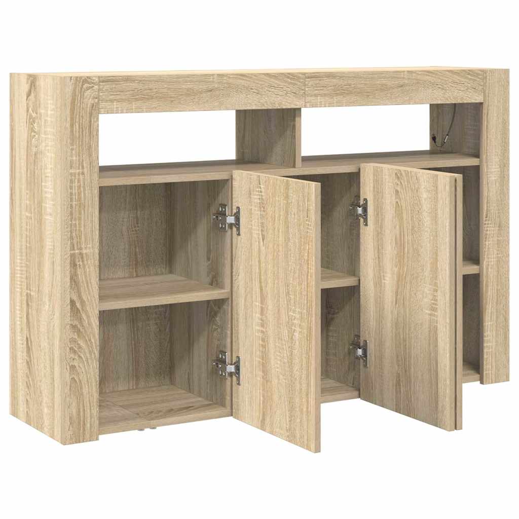 Buffet Chêne sonoma 116 x 30 x 75 cm Bois d'ingénierie - XIOS