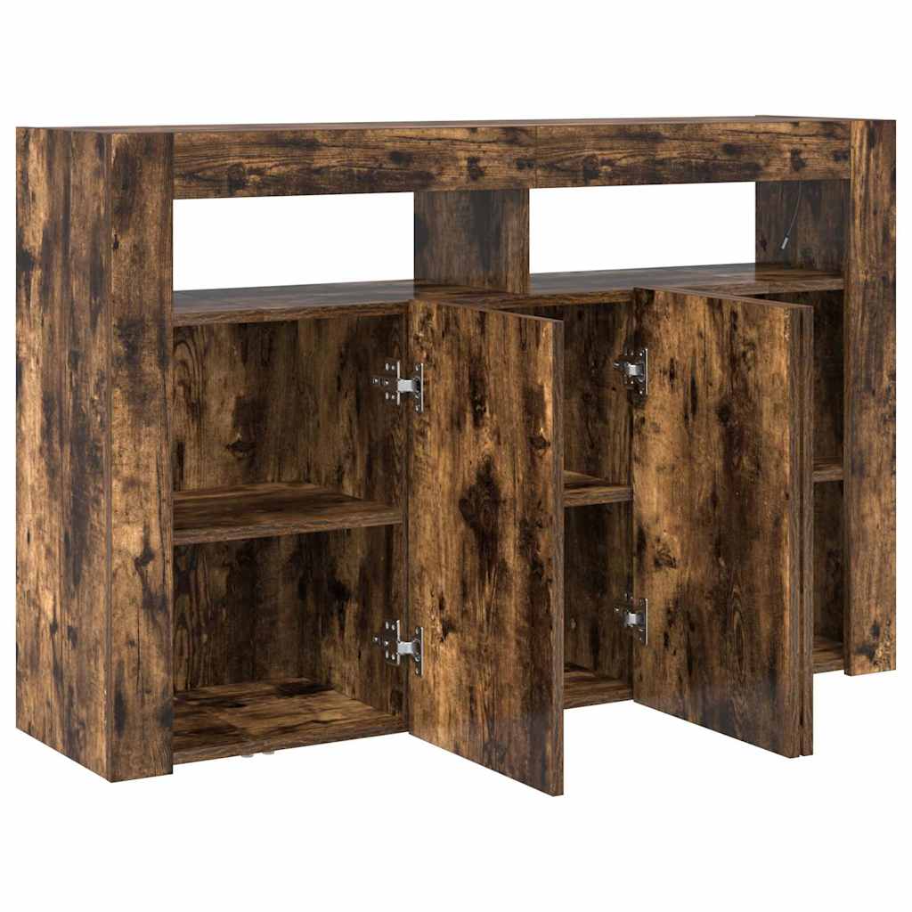 Buffet Chêne fumé 116 x 30 x 75 cm Bois d'ingénierie - XIOS