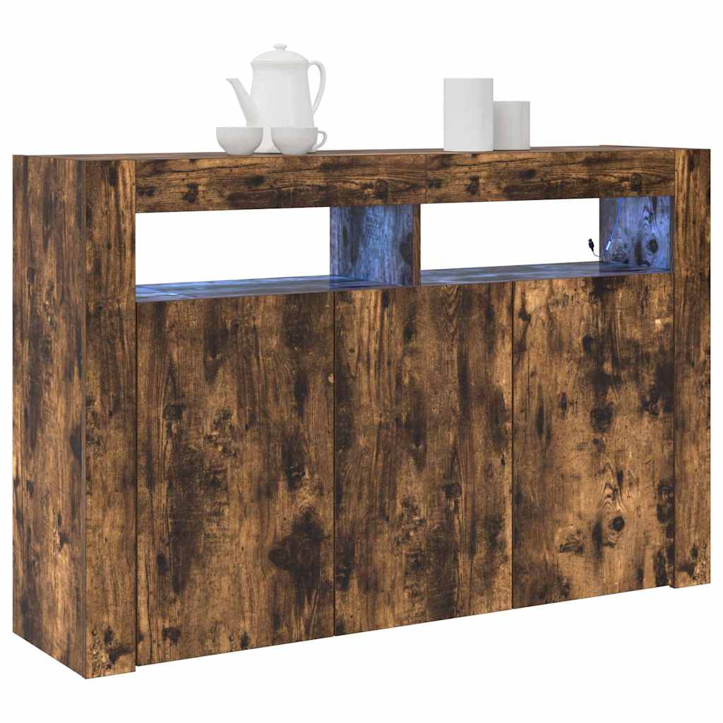 Buffet Chêne fumé 116 x 30 x 75 cm Bois d'ingénierie - XIOS