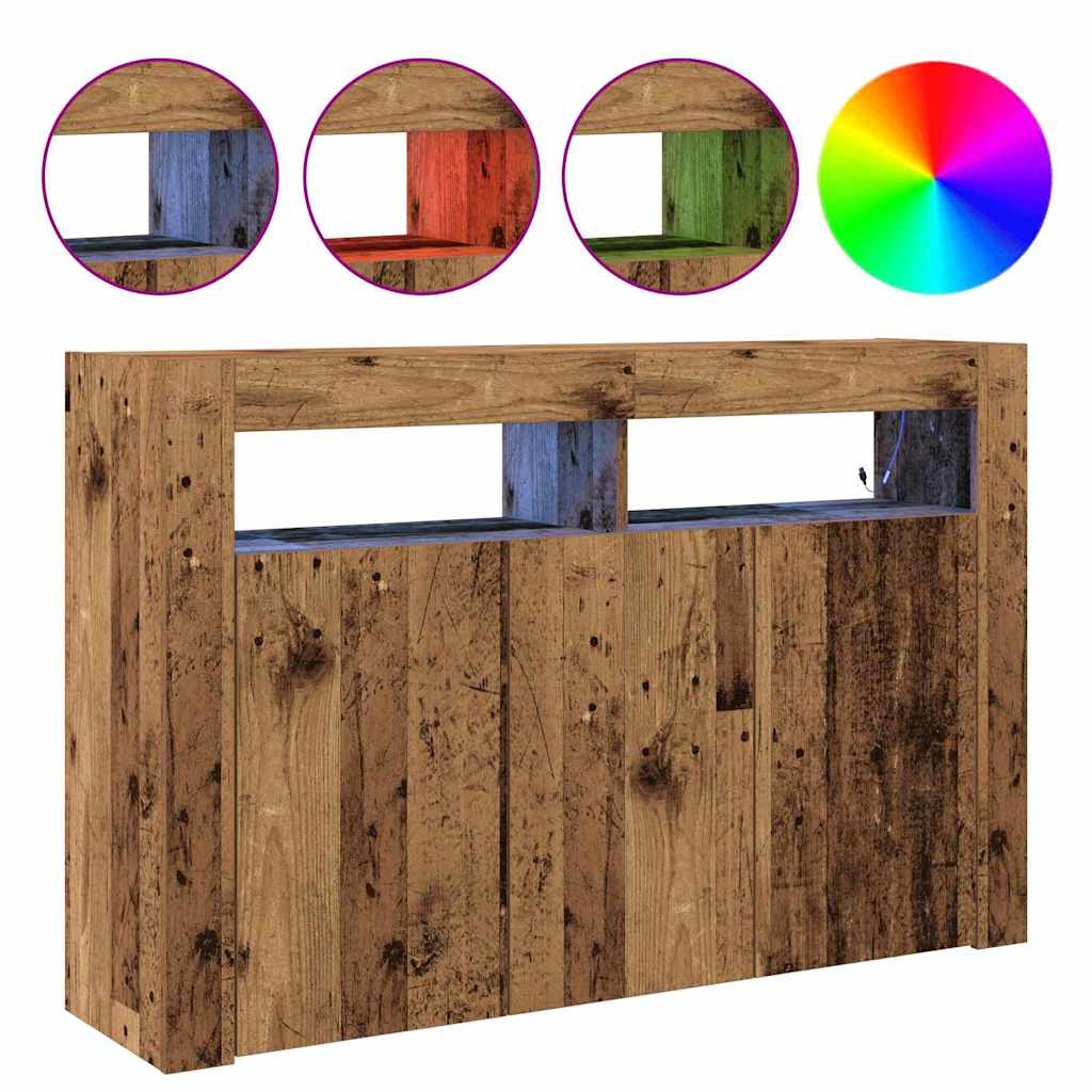 Buffet Bois ancien 116 x 30 x 75 cm Bois d'ingénierie - XIOS