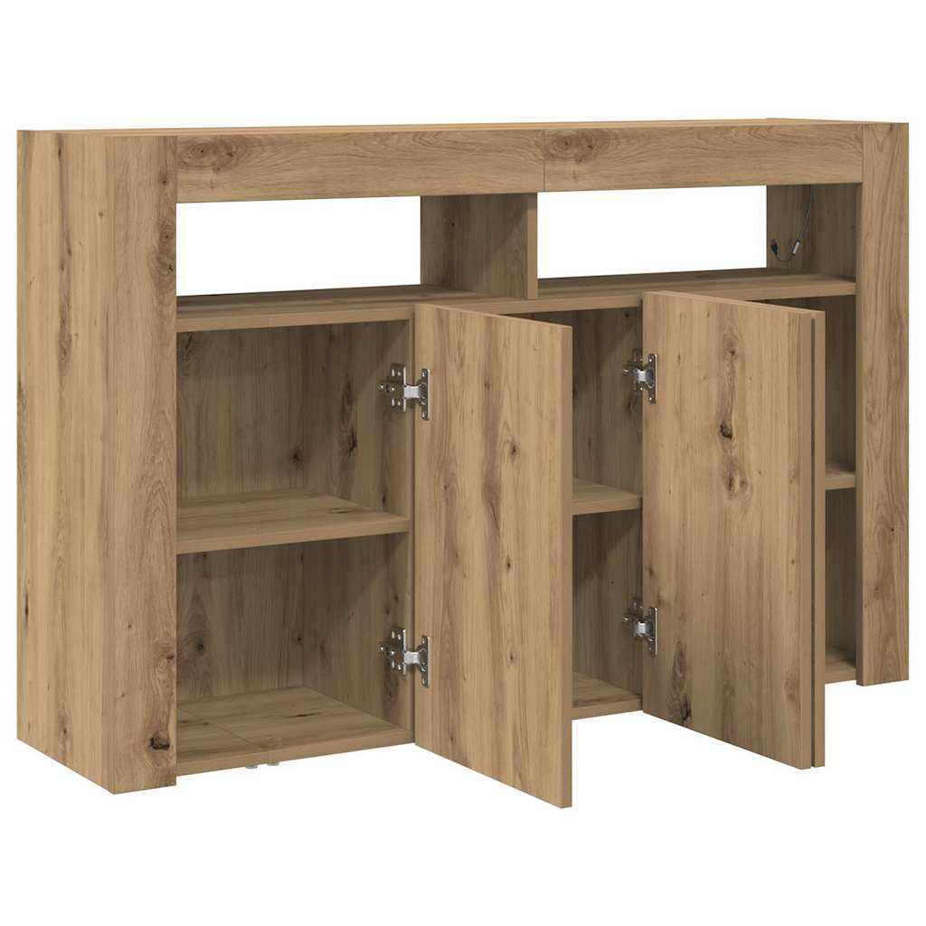 Buffet chêne artisanal 116 x 30 x 75 cm Bois d'ingénierie - XIOS