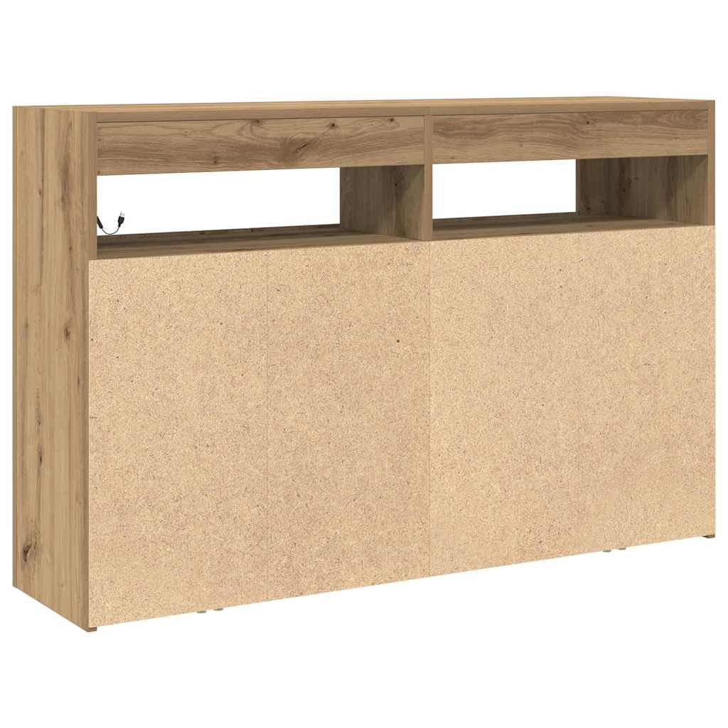 Buffet chêne artisanal 116 x 30 x 75 cm Bois d'ingénierie - XIOS