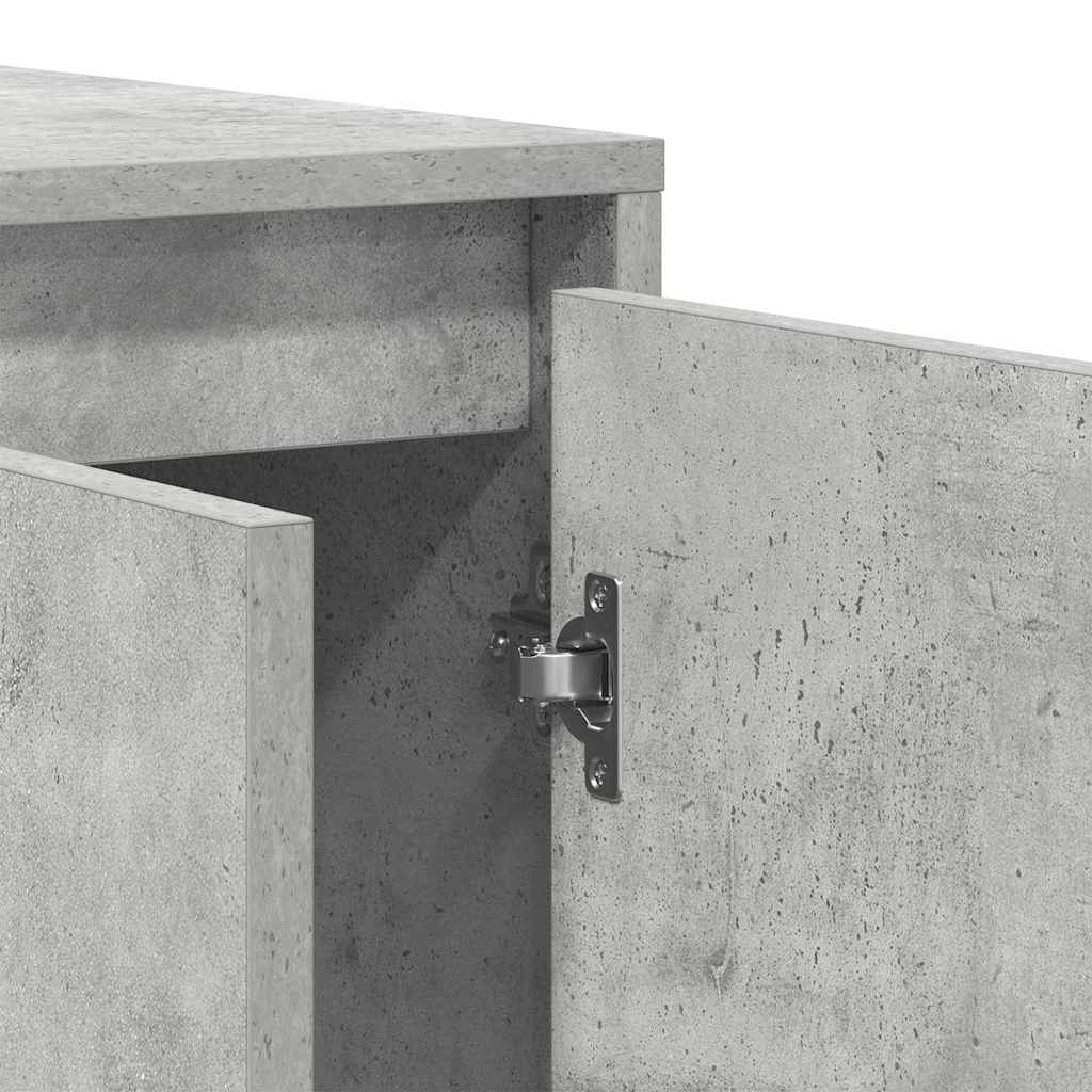 Buffet Gris béton 135 x 41 x 69 cm Bois d'ingénierie - XIOS