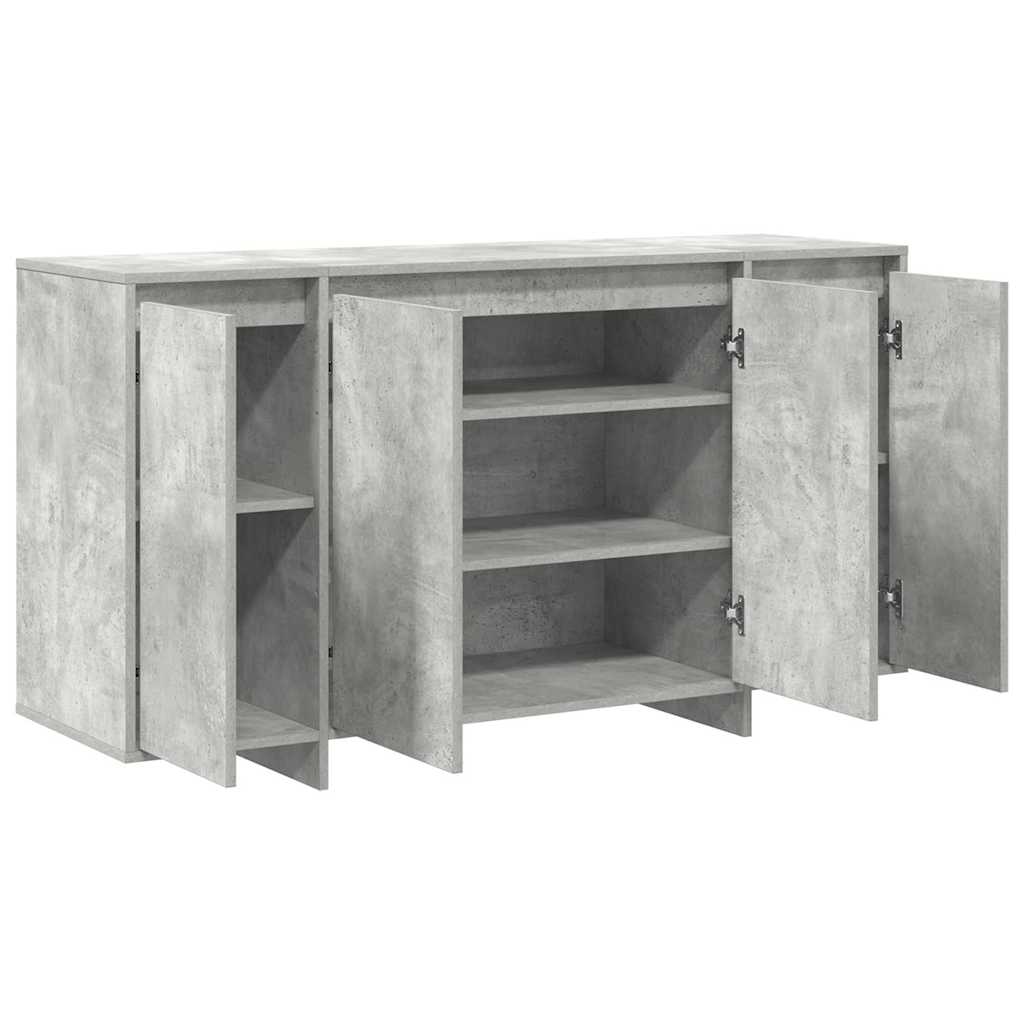 Buffet Gris béton 135 x 41 x 69 cm Bois d'ingénierie - XIOS