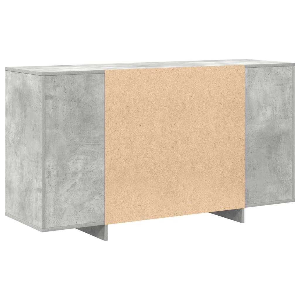 Buffet Gris béton 135 x 41 x 69 cm Bois d'ingénierie - XIOS