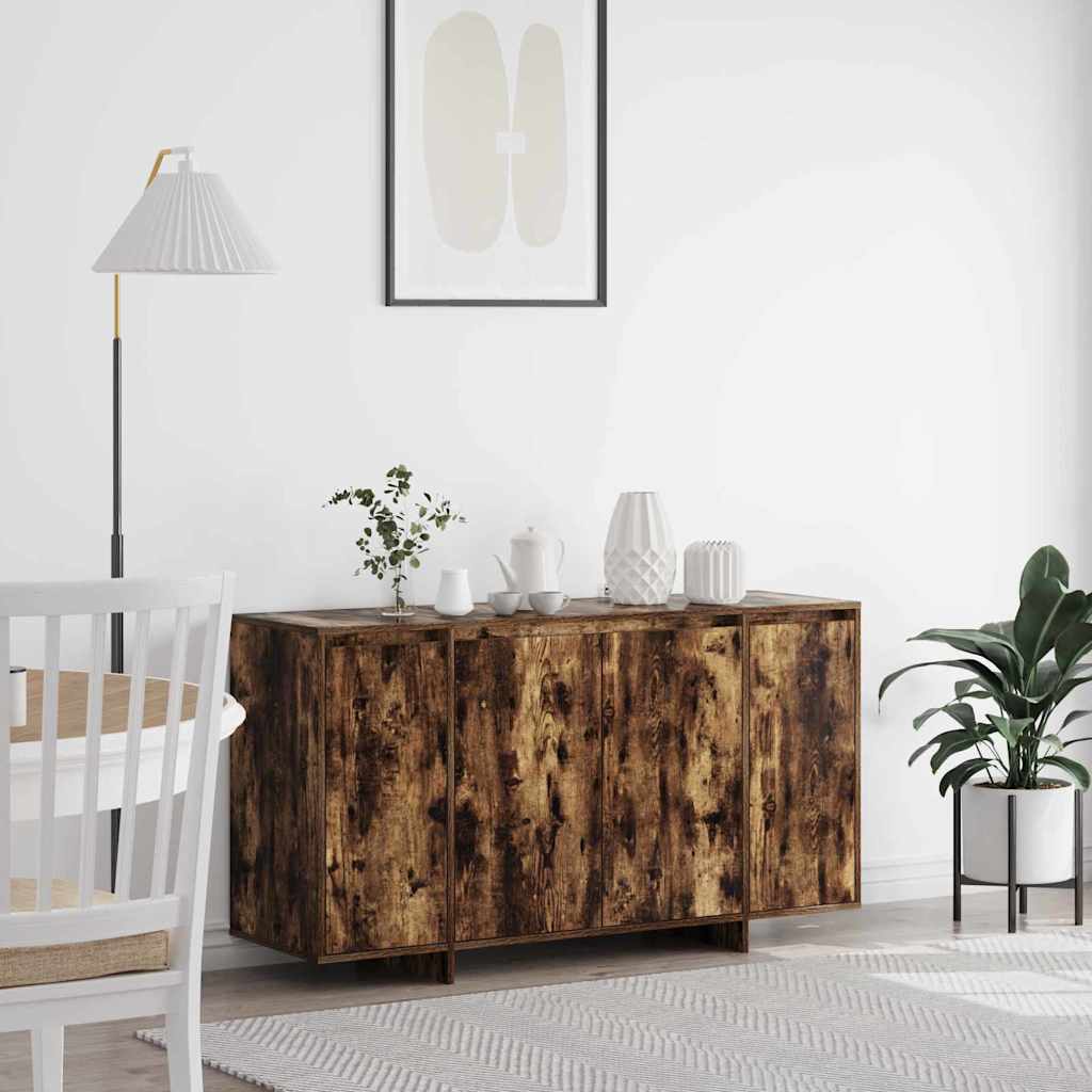 Buffet Chêne fumé 135 x 41 x 69 cm Bois d'ingénierie - XIOS