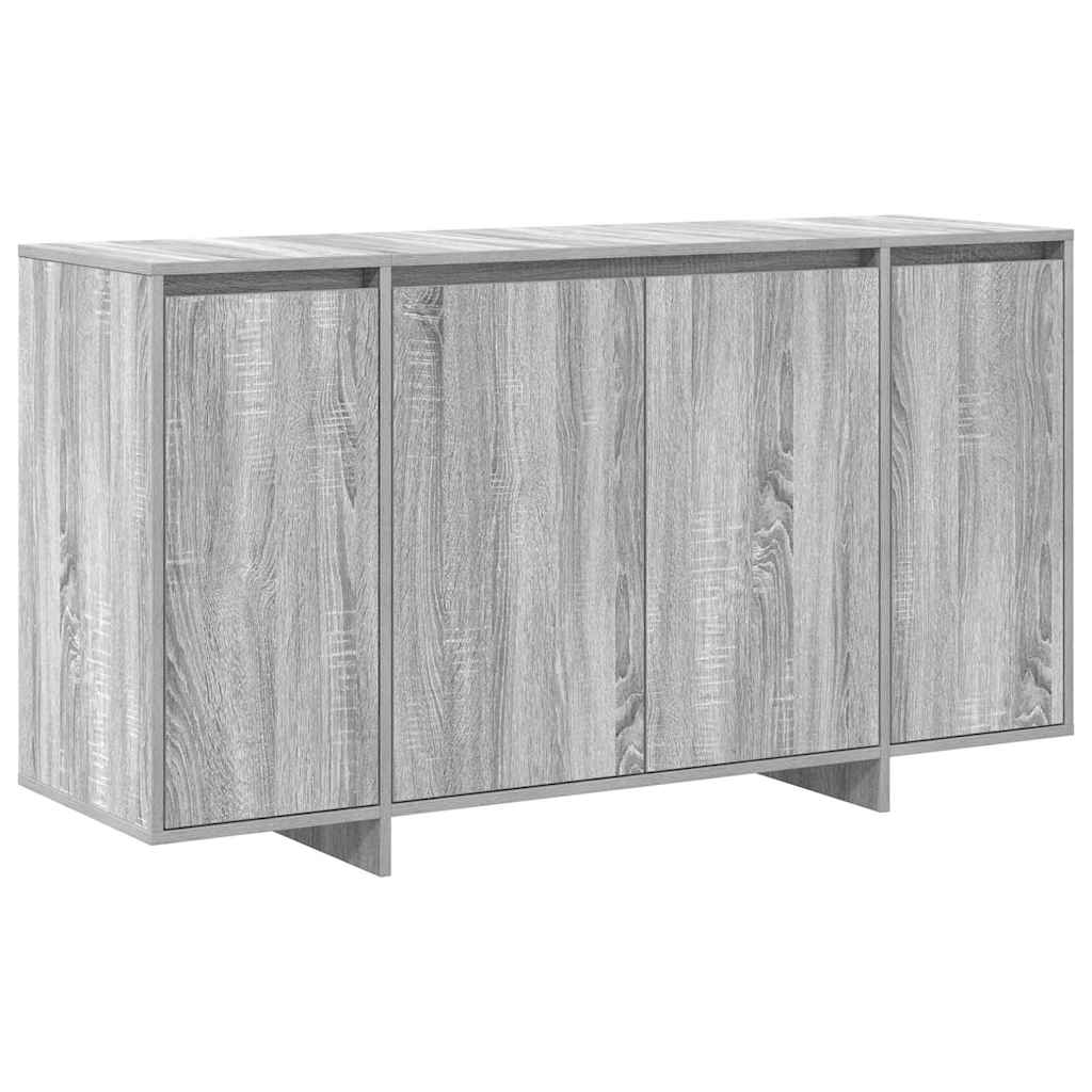 Buffet Sonoma gris 135 x 41 x 69 cm Bois d'ingénierie - XIOS