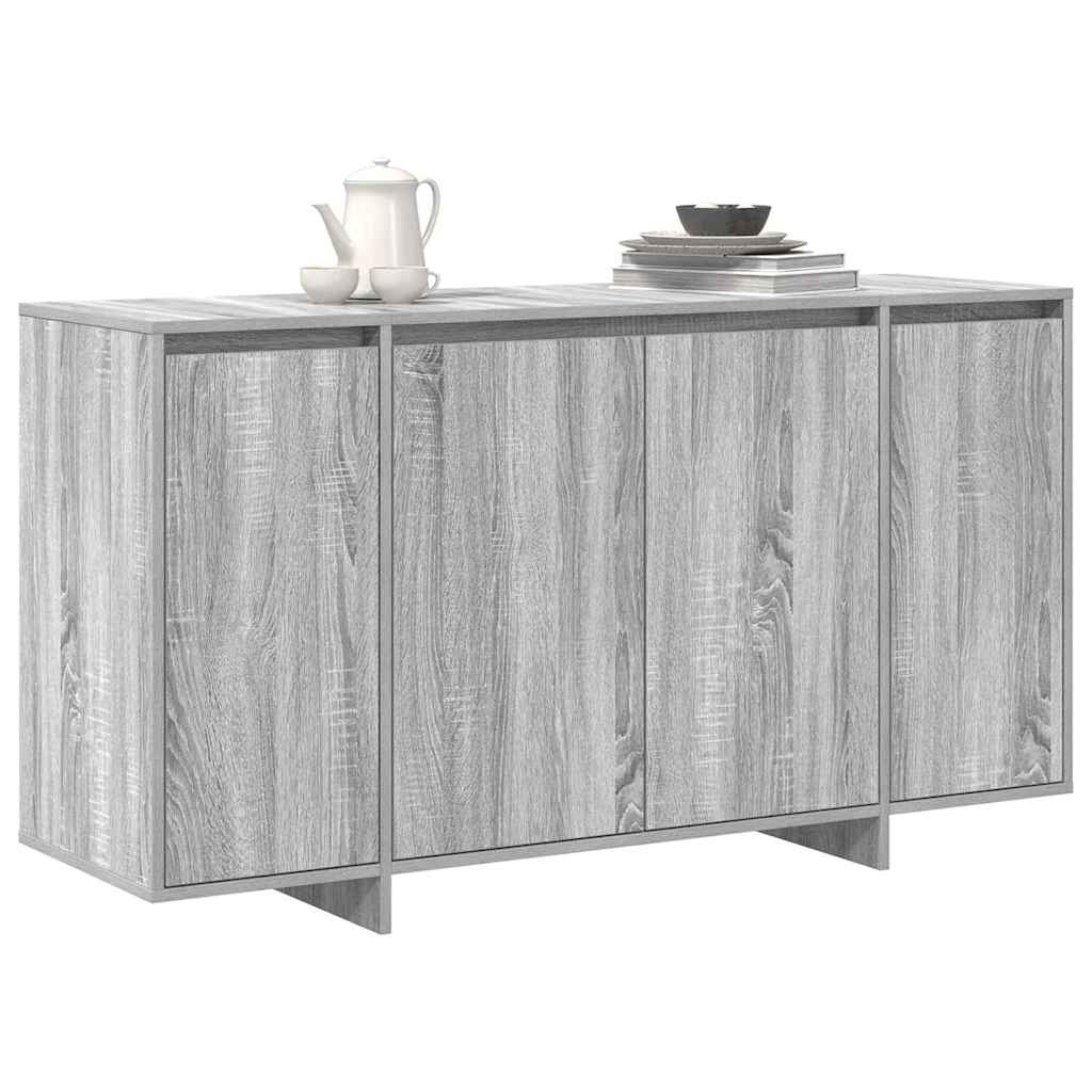 Buffet Sonoma gris 135 x 41 x 69 cm Bois d'ingénierie - XIOS