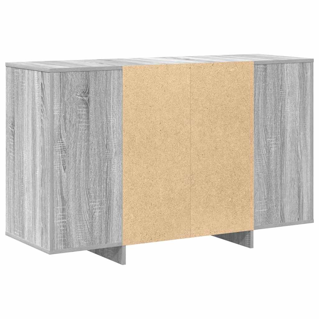 Buffet Sonoma gris 120 x 41 x 75 cm Bois d'ingénierie - XIOS