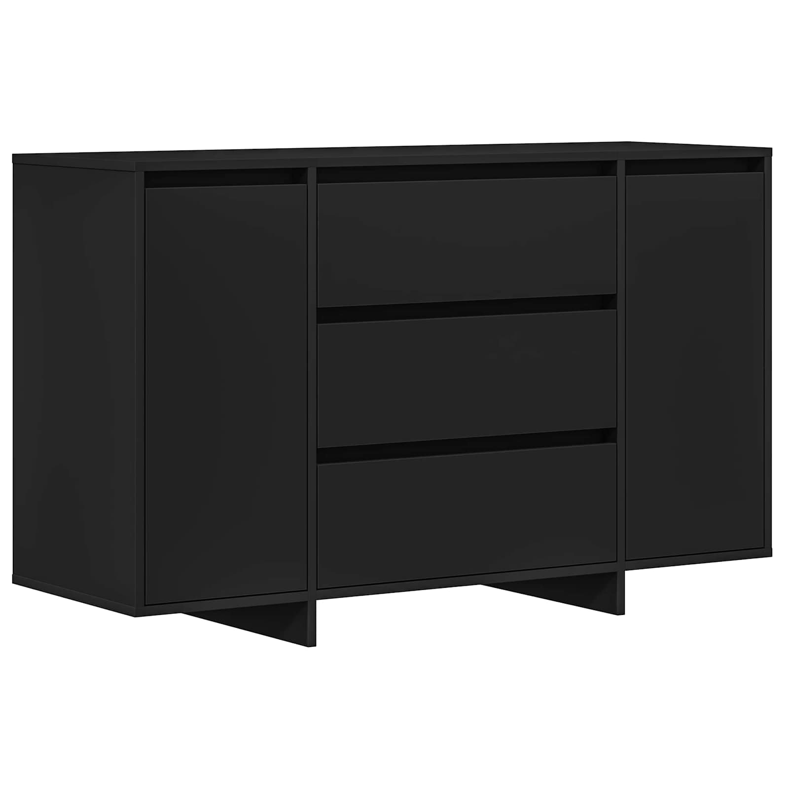 Buffet Noir 120 x 41 x 75 cm Bois d'ingénierie - XIOS
