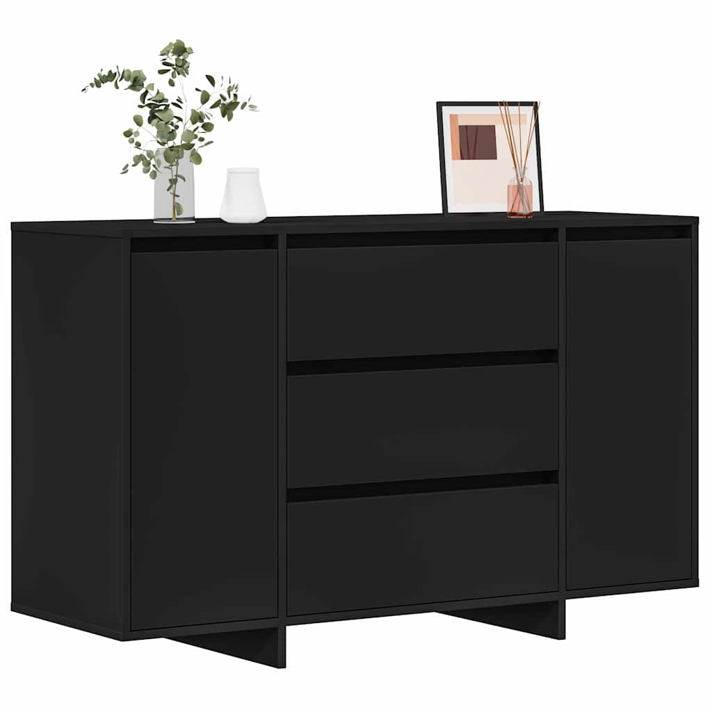 Buffet avec tiroir Noir 120 x 41 x 75 cm Bois d'ingénierie - XIOS