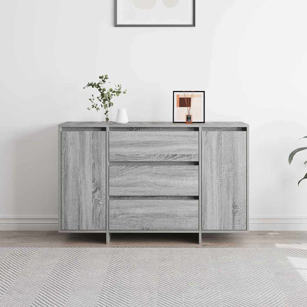 Buffet Sonoma gris 120 x 41 x 75 cm Bois d'ingénierie - XIOS