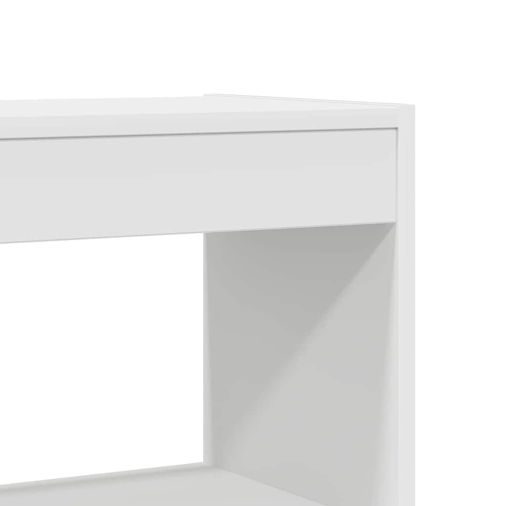 Bibliothèque Blanc 80 x 30 x 198 cm Bois d'ingénierie - XIOS