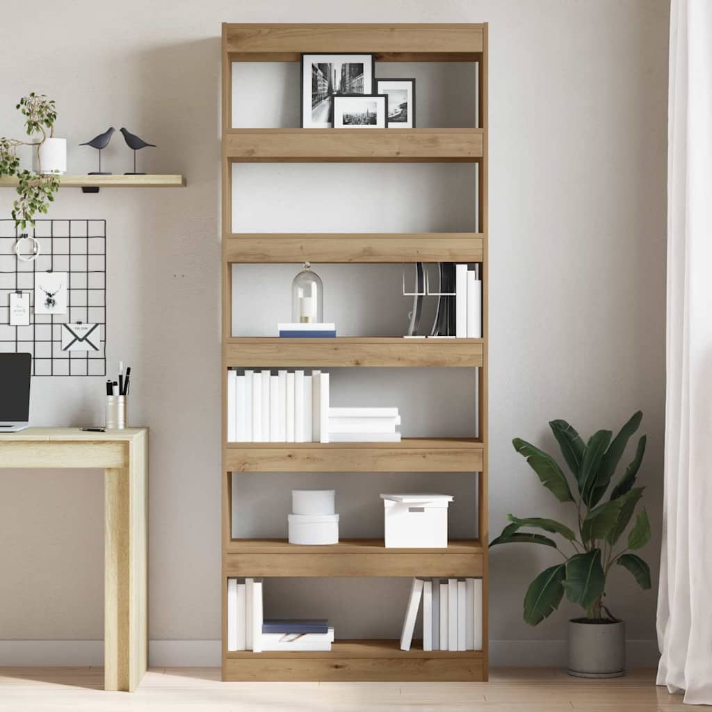 Bibliothèque chêne artisanal 80 x 30 x 198 cm Bois d'ingénierie - XIOS