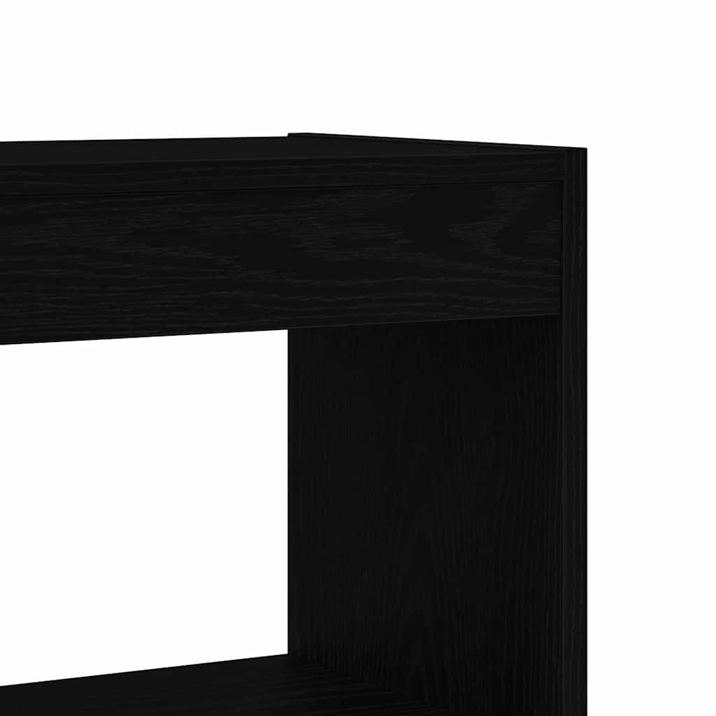 Bibliothèque Chêne noir 80 x 30 x 198 cm Bois d'ingénierie - XIOS
