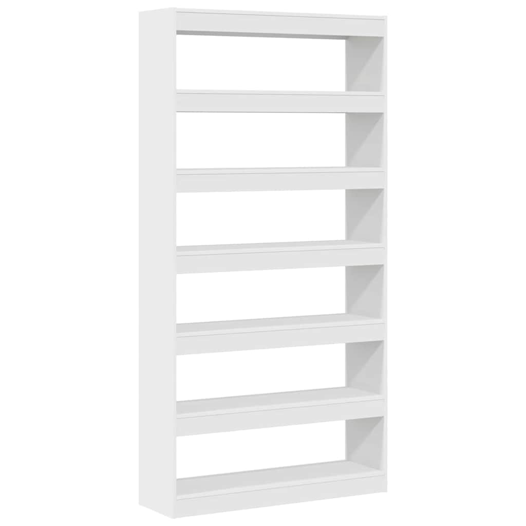 Bibliothèque 6 niveaux 100 x 30 x 198 cm Bois d'ingénierie