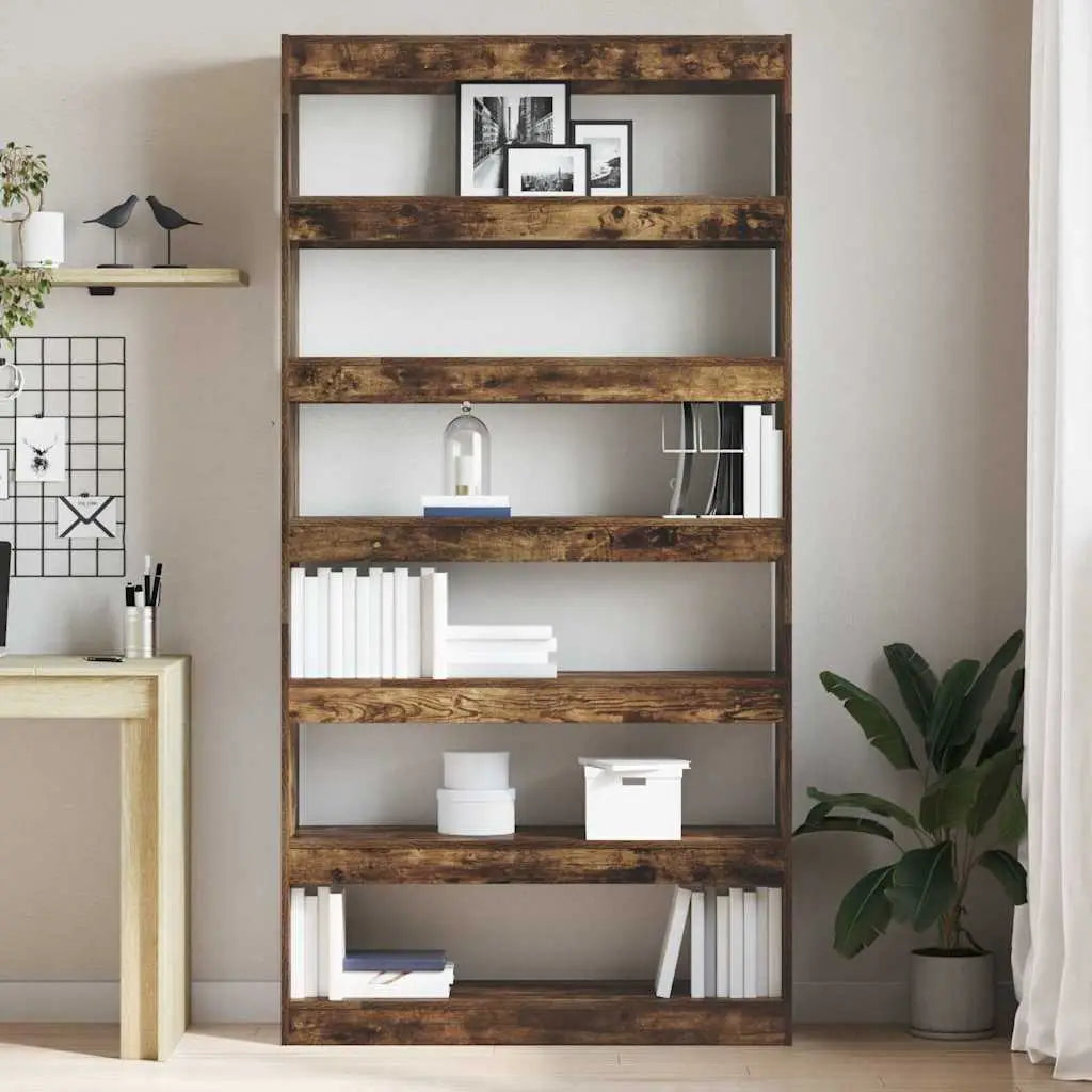 Bibliothèque 6 niveaux 100 x 30 x 198 cm Bois d’ingénierie - XIOS