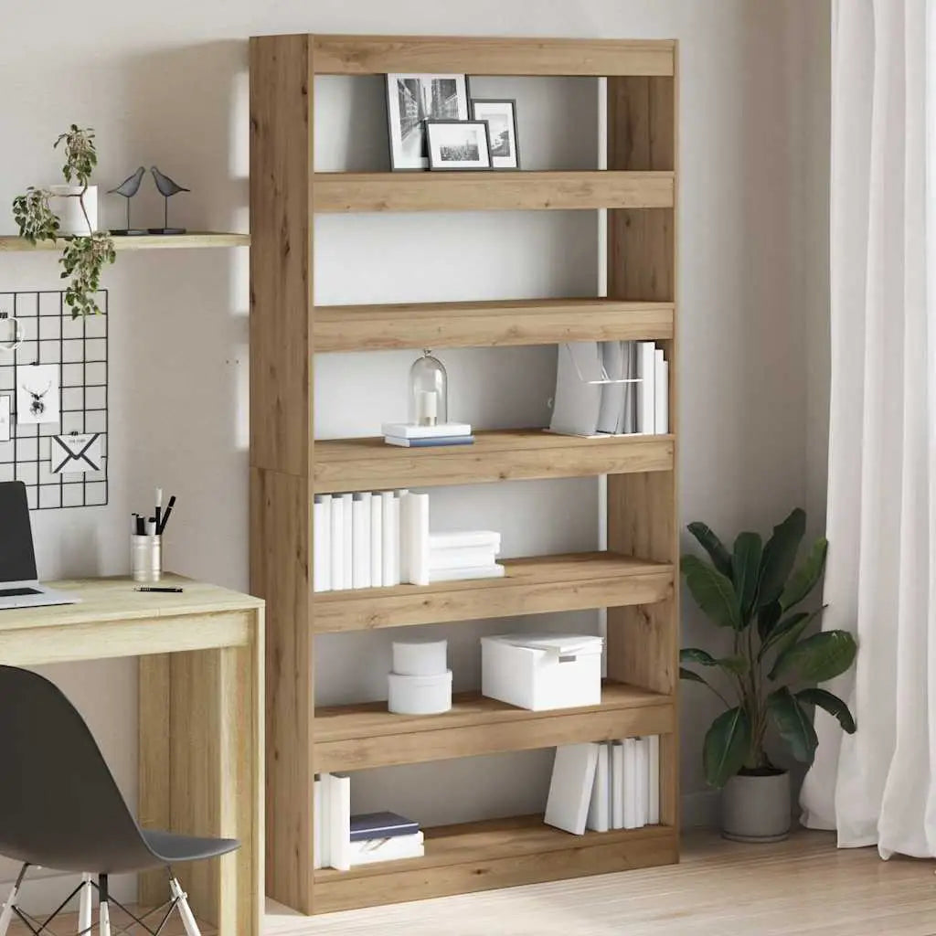 Bibliothèque 6 niveaux 100 x 30 x 198 cm Bois d’ingénierie - XIOS