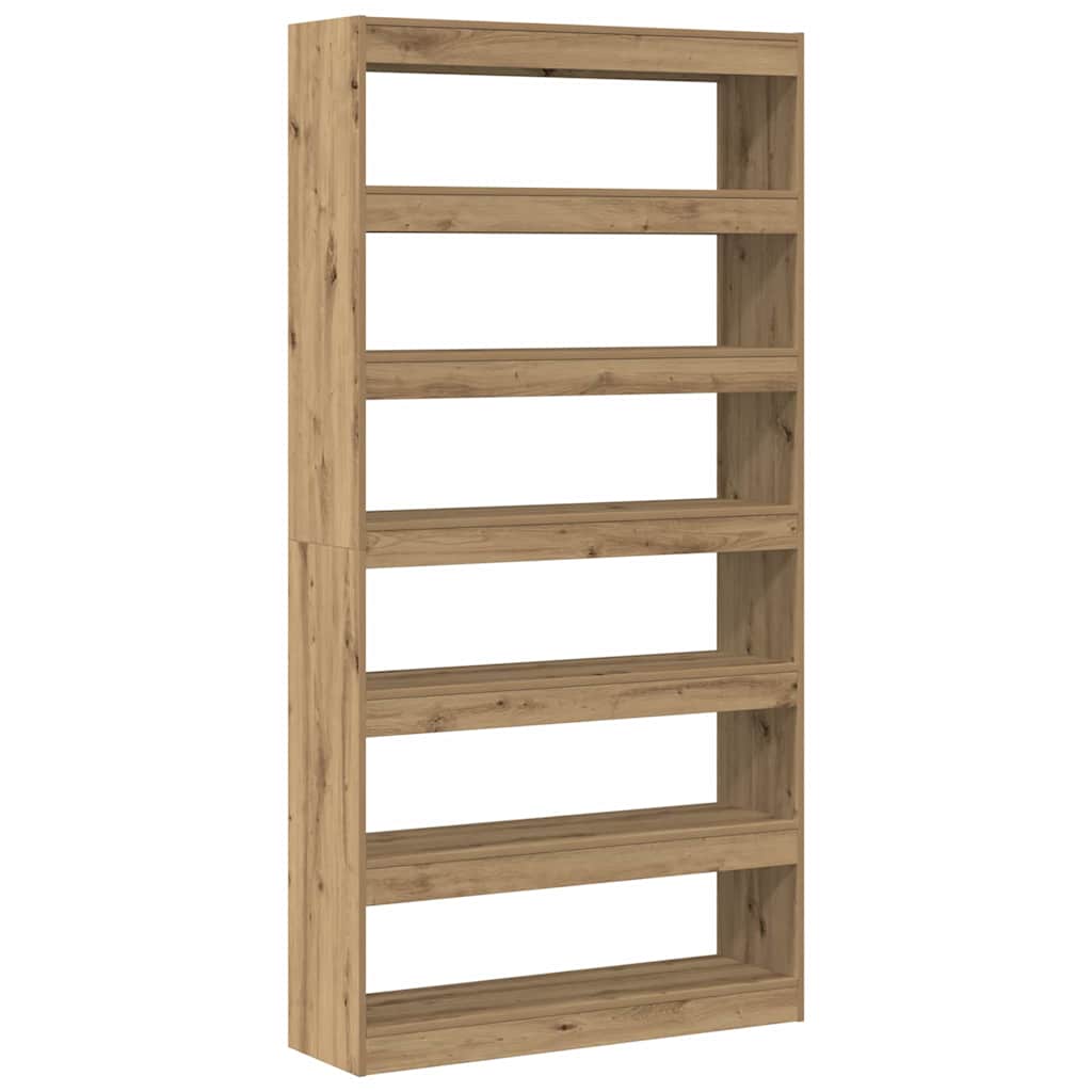 Bibliothèque 6 niveaux 100 x 30 x 198 cm Bois d'ingénierie