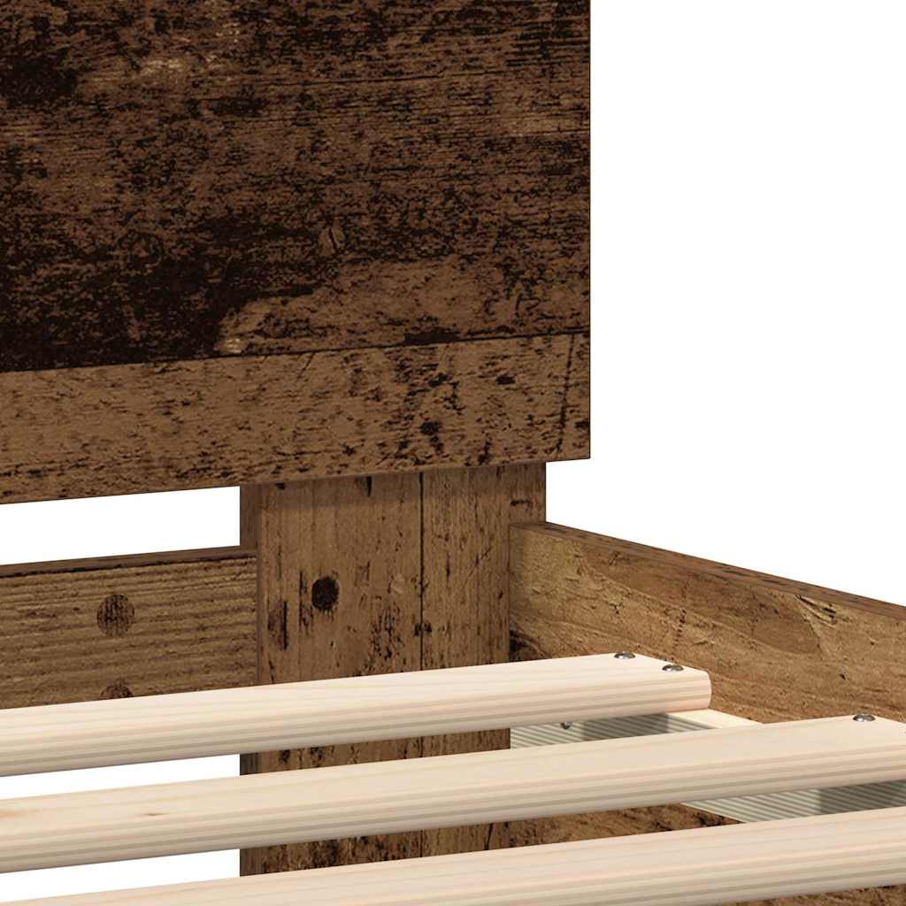 Cadre de lit Bois ancien 120 x 190 cm Bois d'ingénierie - XIOS