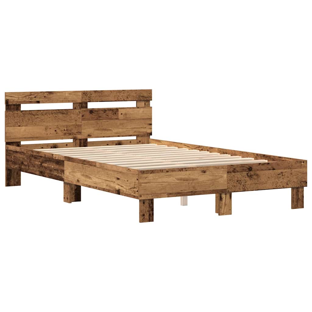 Cadre de lit Bois ancien 120 x 190 cm Bois d'ingénierie - XIOS