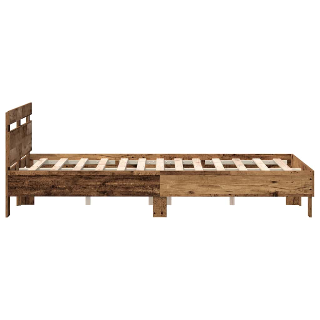 Cadre de lit Bois ancien 120 x 190 cm Bois d'ingénierie - XIOS