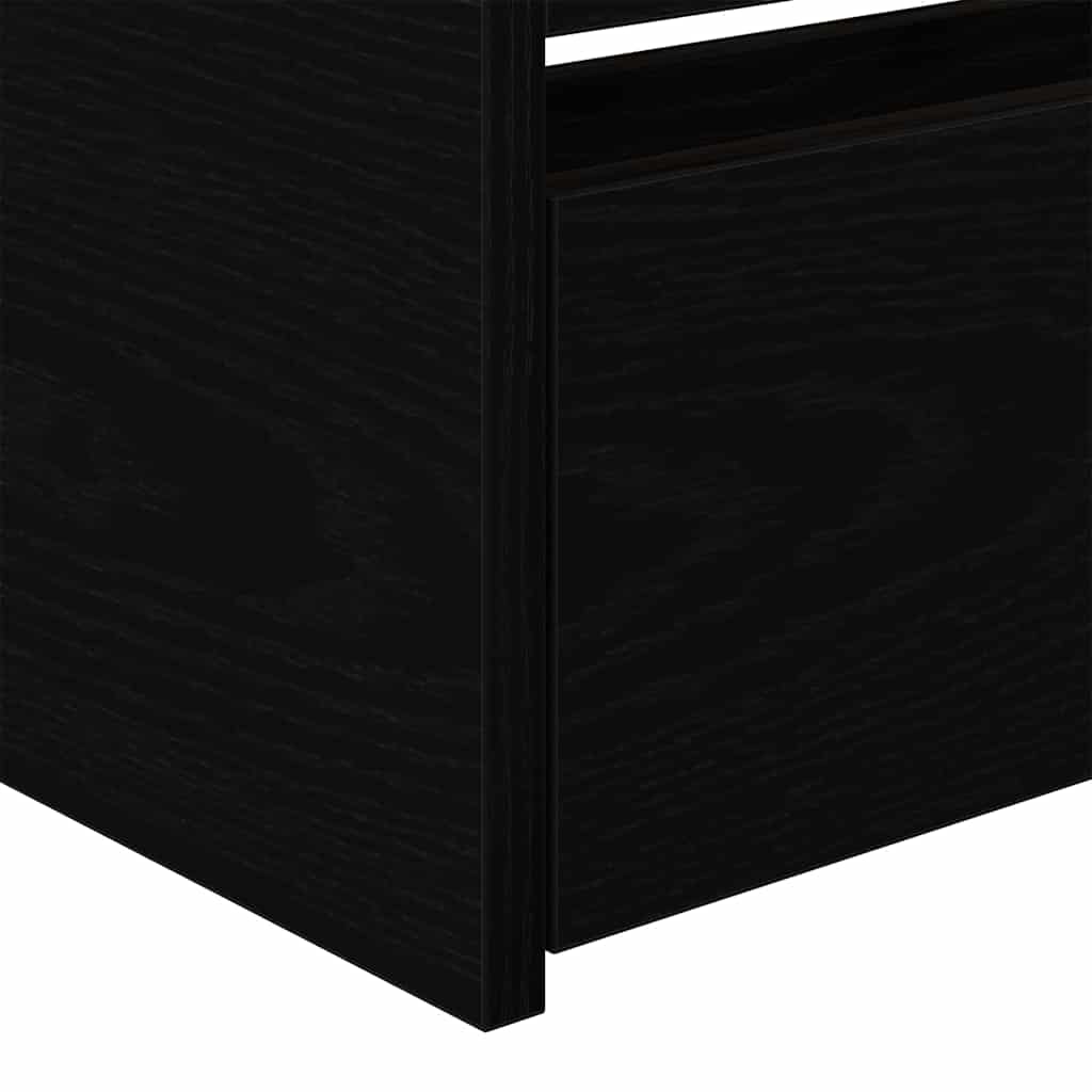 Cadre de lit de jour avec tiroirs Chêne noir 100 x 200 cm - XIOS
