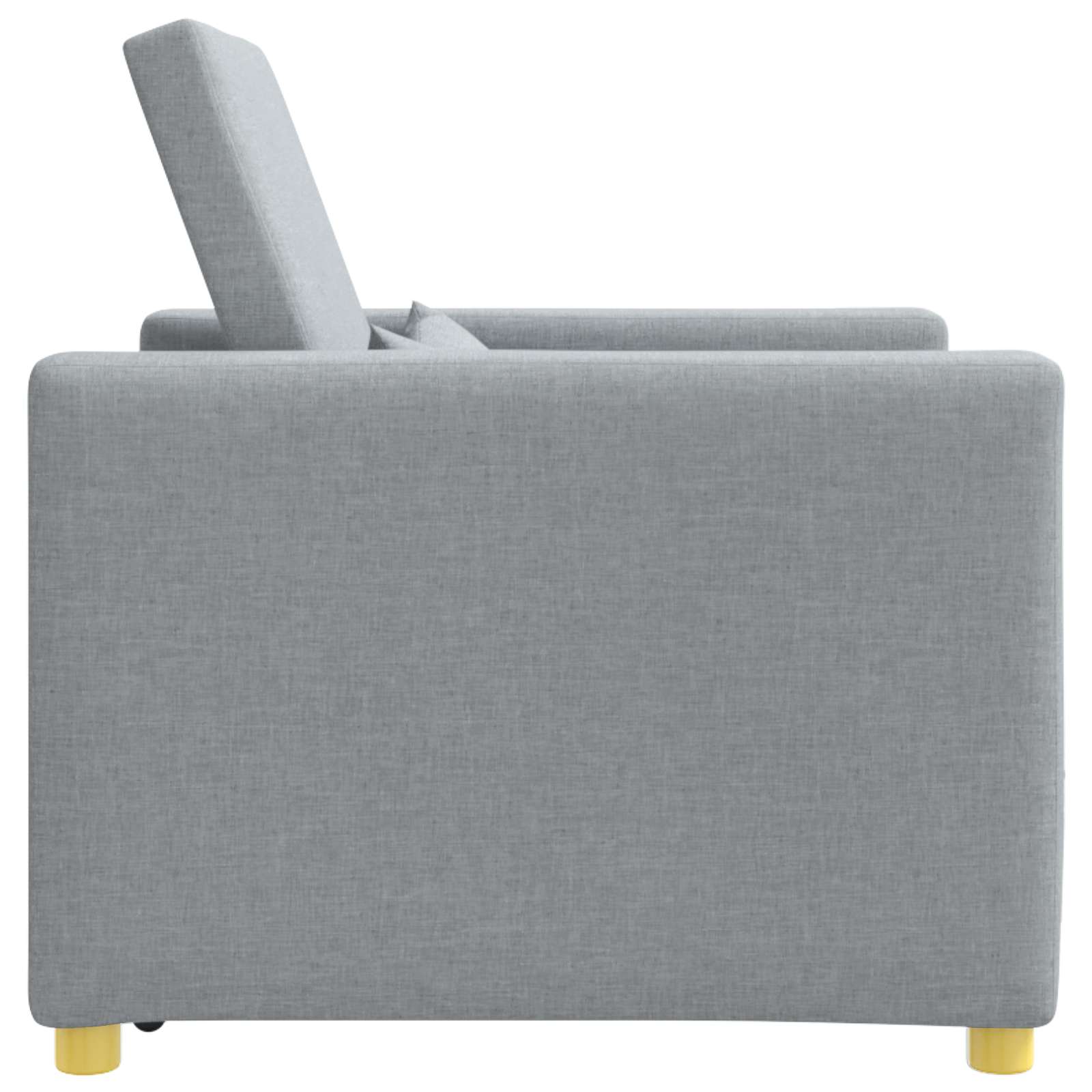 Canapé-lit escamotable simple Gris clair 90 x 165 x 87 cm tissu