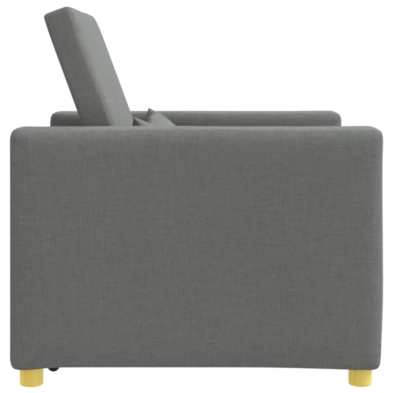 Canapé-lit escamotable simple Gris foncé 90 x 165 x 87 cm tissu - XIOS
