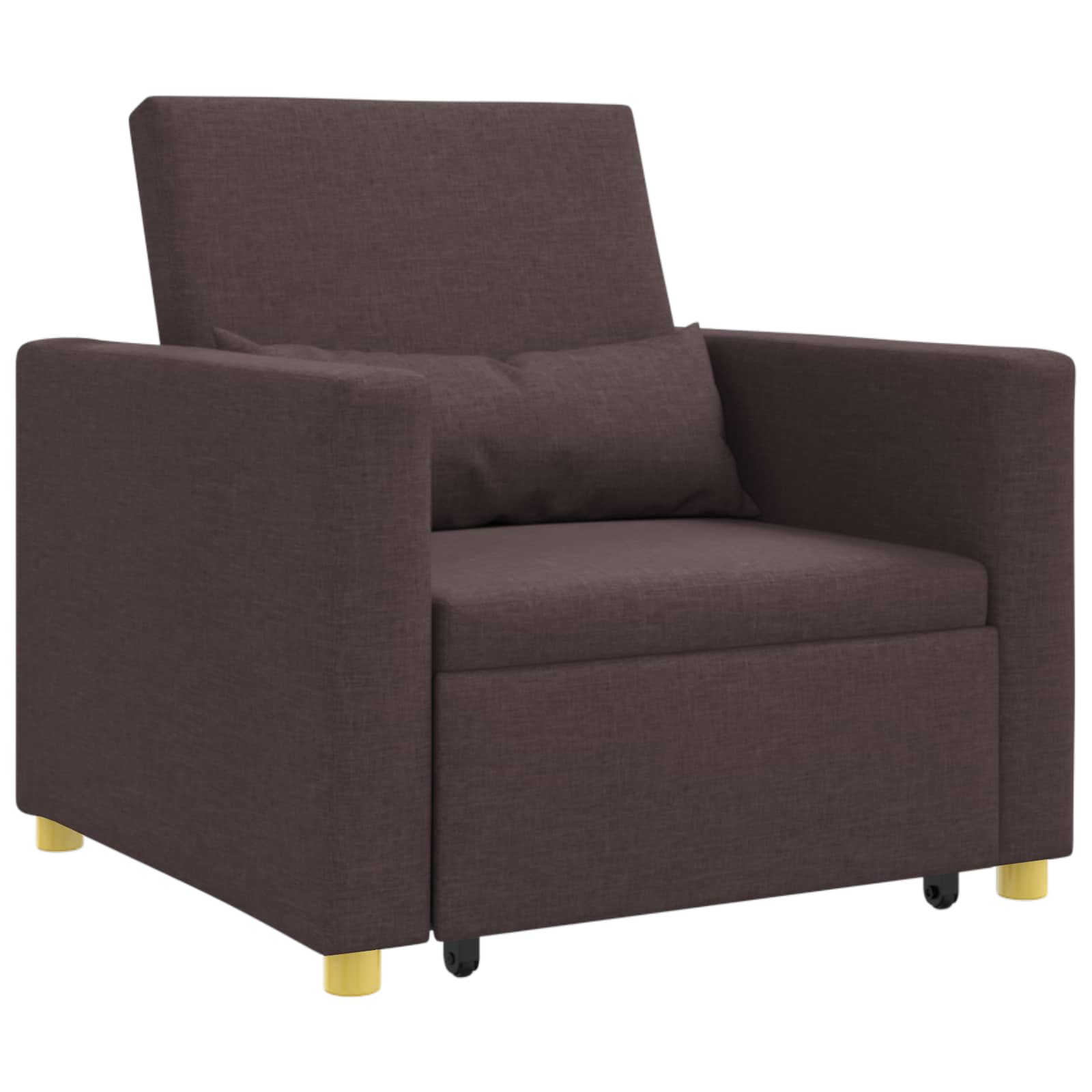 Canapé-lit escamotable simple Marron foncé 90 x 165 x 87 cm - XIOS