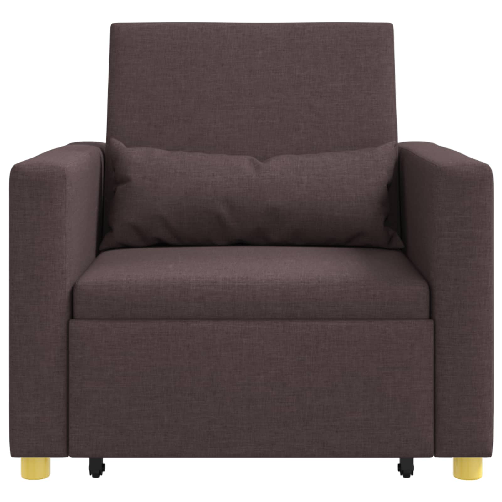 Canapé-lit escamotable simple Marron foncé 90 x 165 x 87 cm - XIOS
