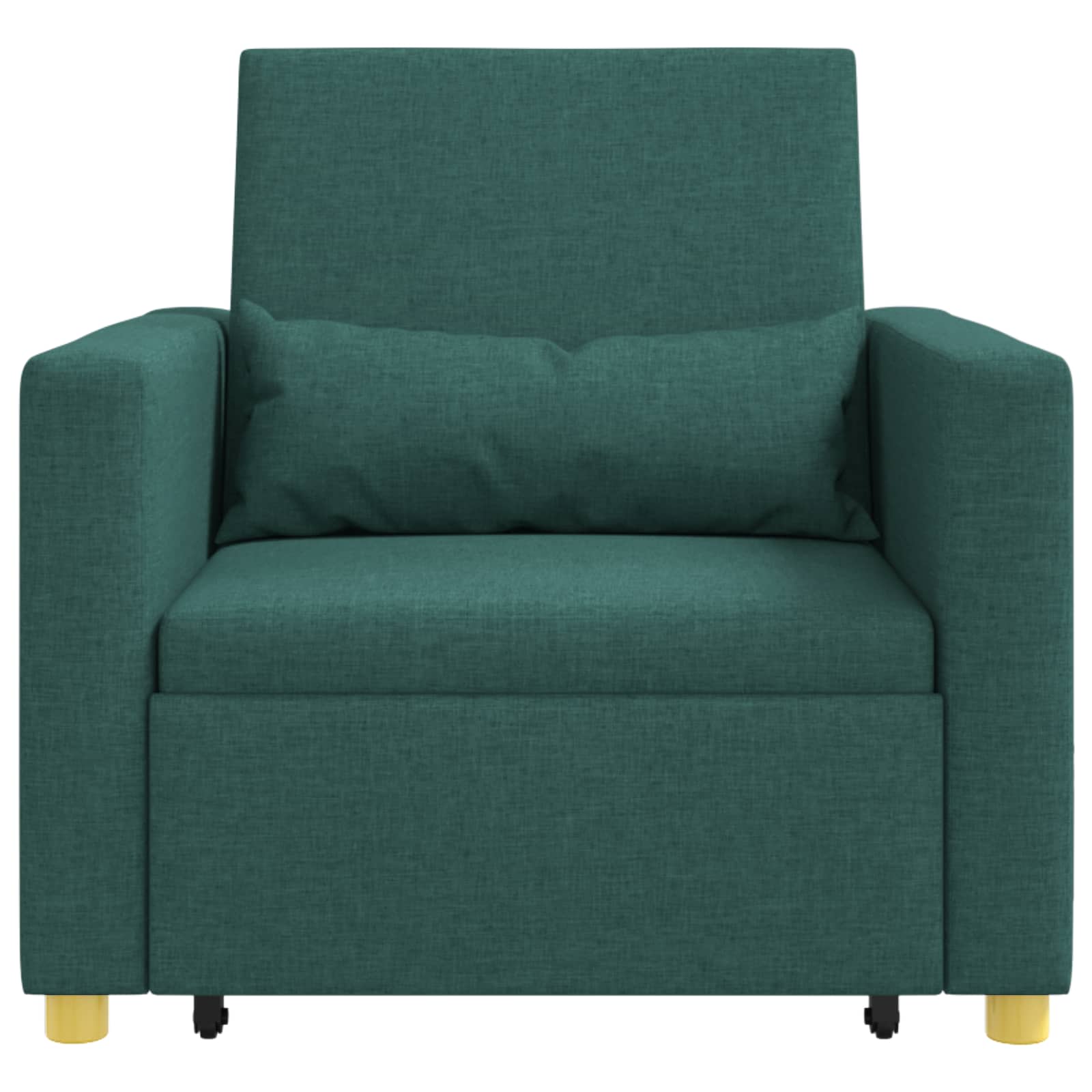 Canapé-lit escamotable simple Vert foncé 90 x 165 x 87 cm tissu - XIOS