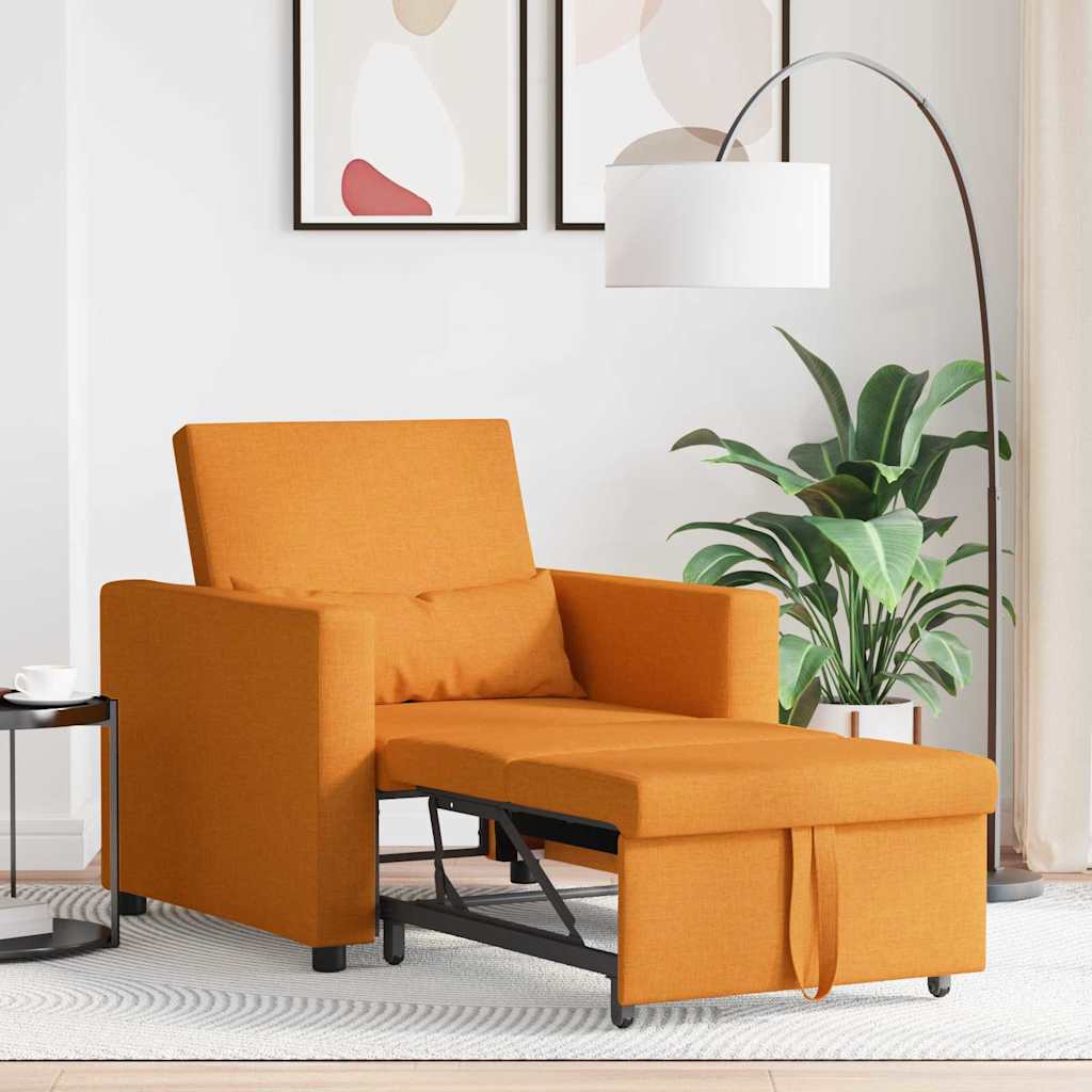 Canapé Lit Simple Jaune foncé 90 x 165 x 87 cm tissu - XIOS